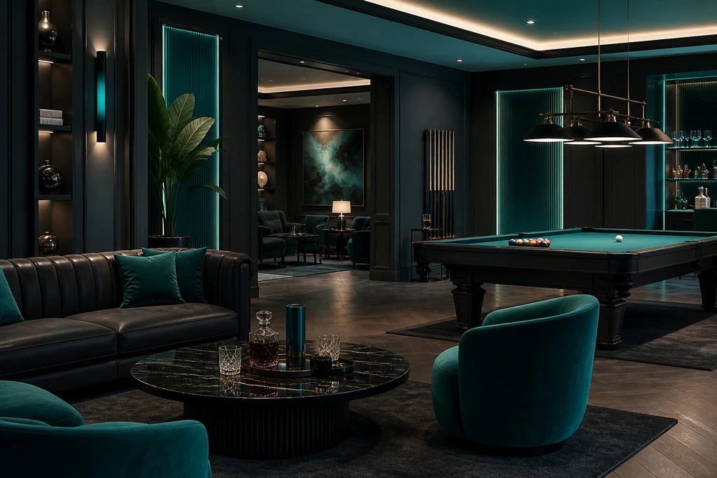 O ambiente dos lounges sofisticados e a atmosfera